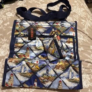 Lighthouse Print Tote Bag